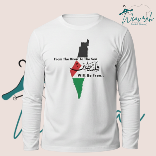 "Palestine" Printed Premium Full Sleeves Tee.