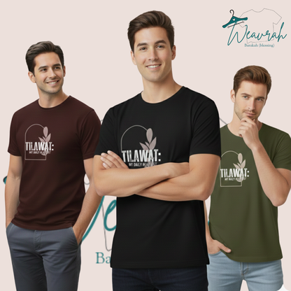 "Tilawat" Printed Premium Half Sleeves Tee.