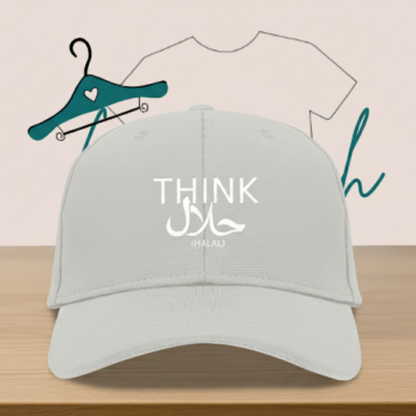 "Think halal" premium adjustable caps.