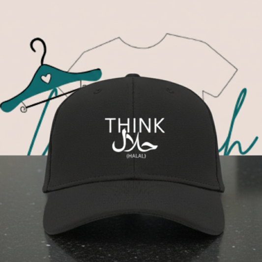 "Think halal" premium adjustable caps.