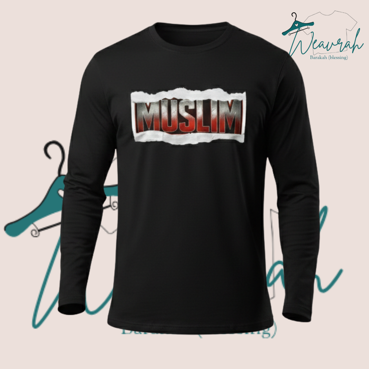 "Muslim" Printed Premium Full Sleeves Graphic Tee.