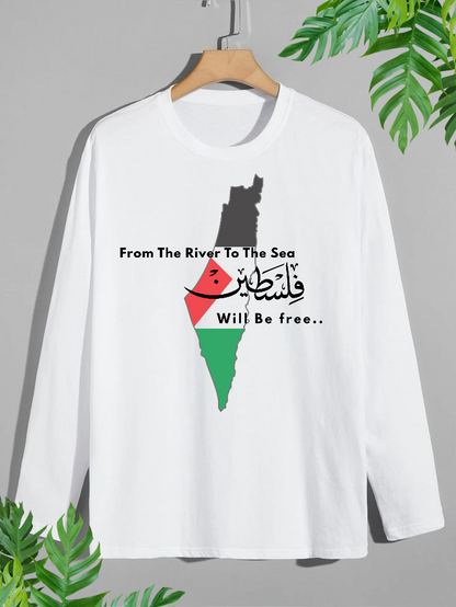 Palestine printed Men's Full Sleeve T-Shirt