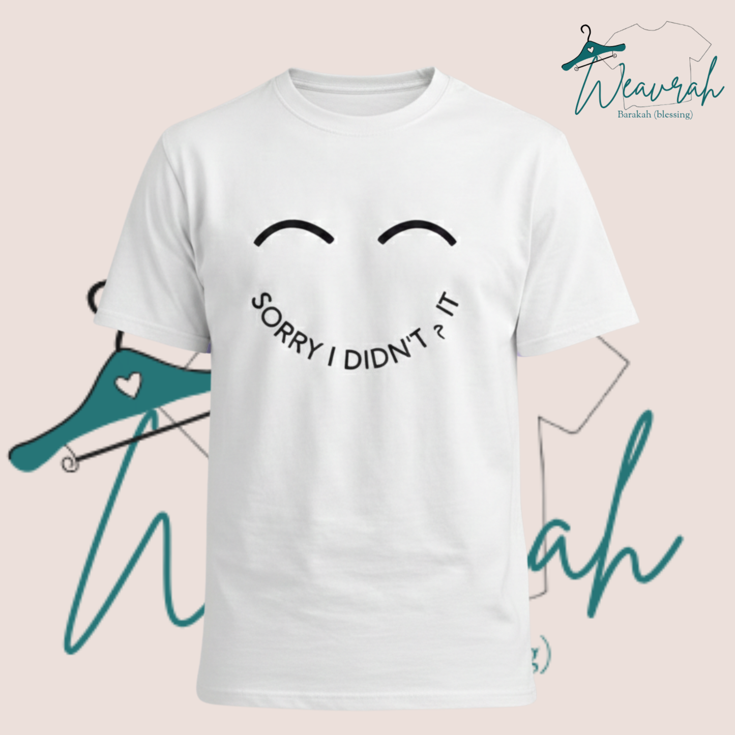 "Sorry I Didn't" Printed Premium Half sleeves Graphic Tee.