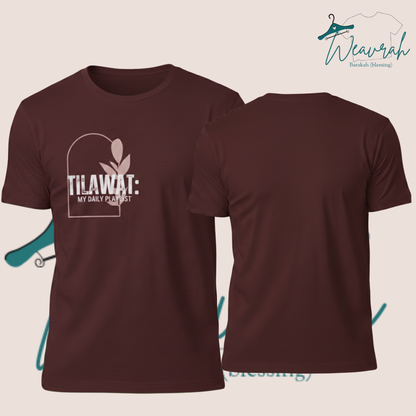 "Tilawat" Printed Premium Half Sleeves Tee.