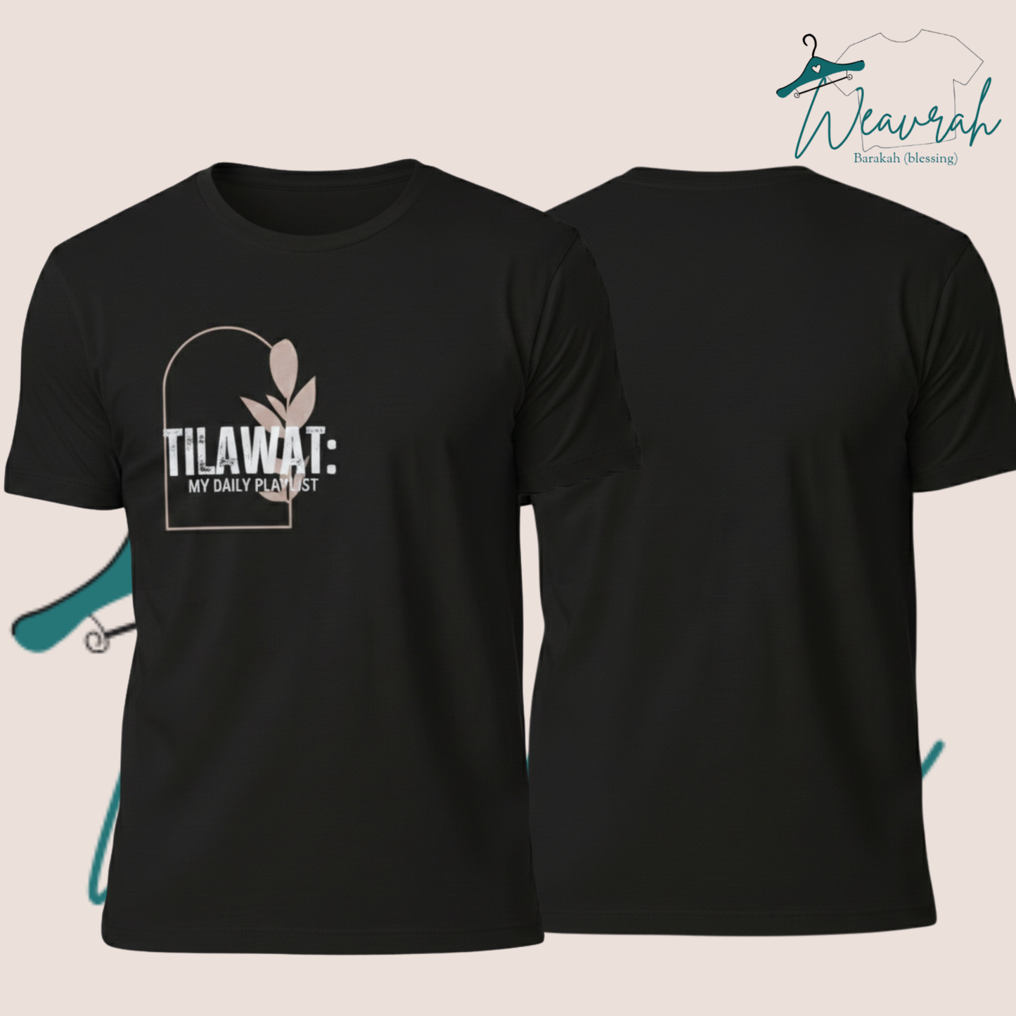 "Tilawat" Printed Premium Half Sleeves Tee.